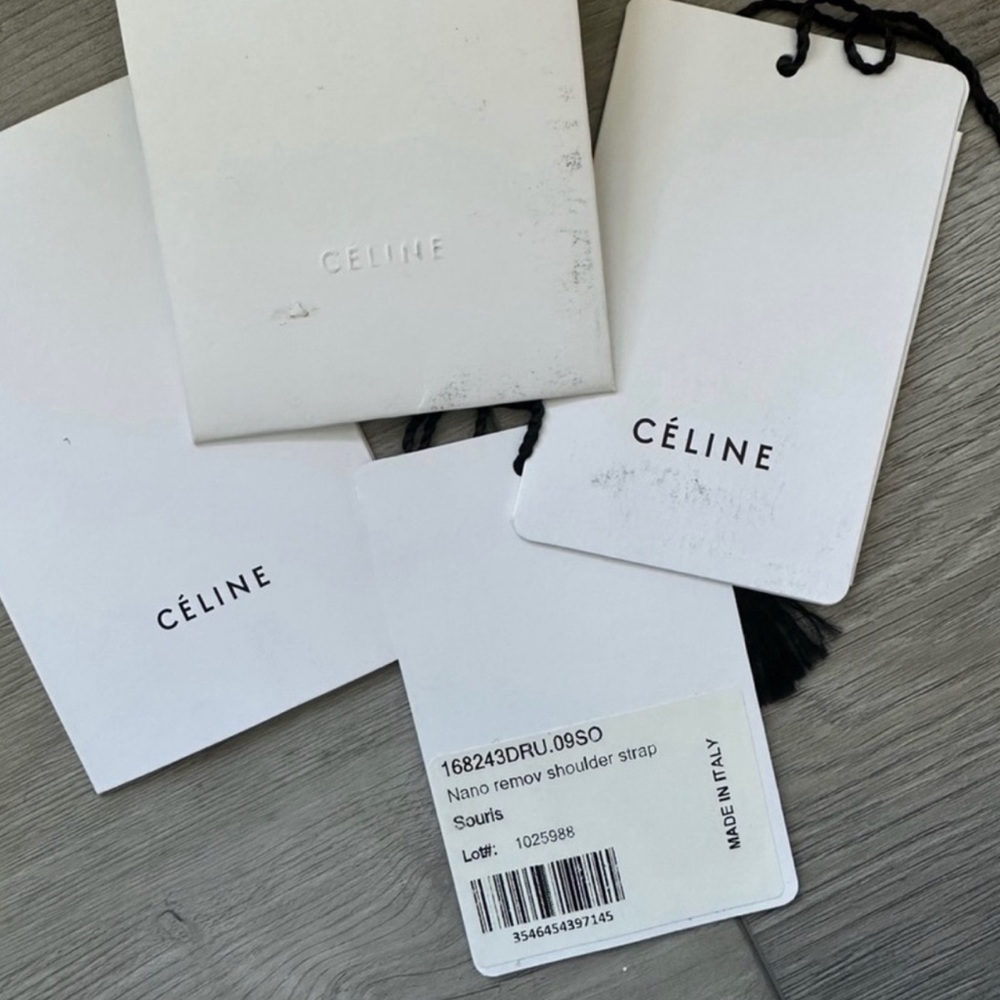 Celine Nano Luggage Tote Souris - Picture 7 of 8